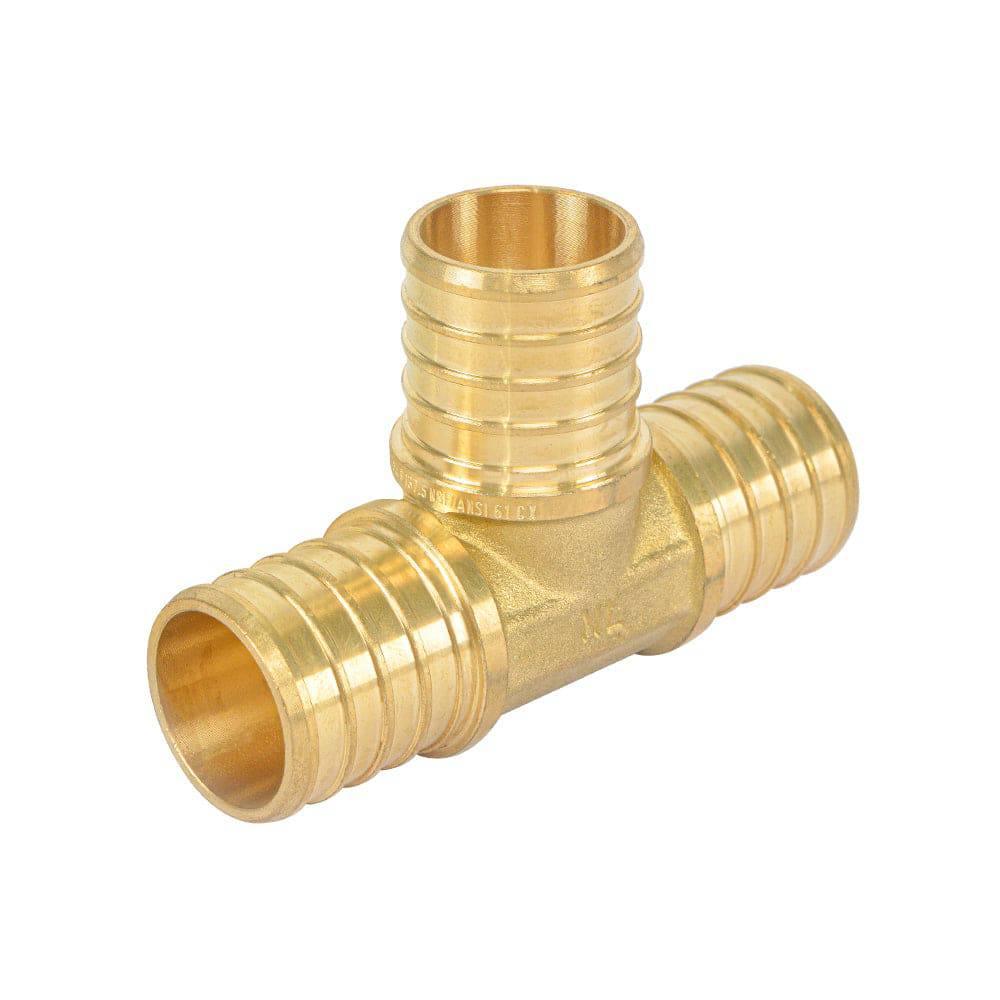 HYDRO MSATER Lead Free Brass PEX Reducing Tee Crimp Fitting Pex Fitting - watertech plumbing supply
