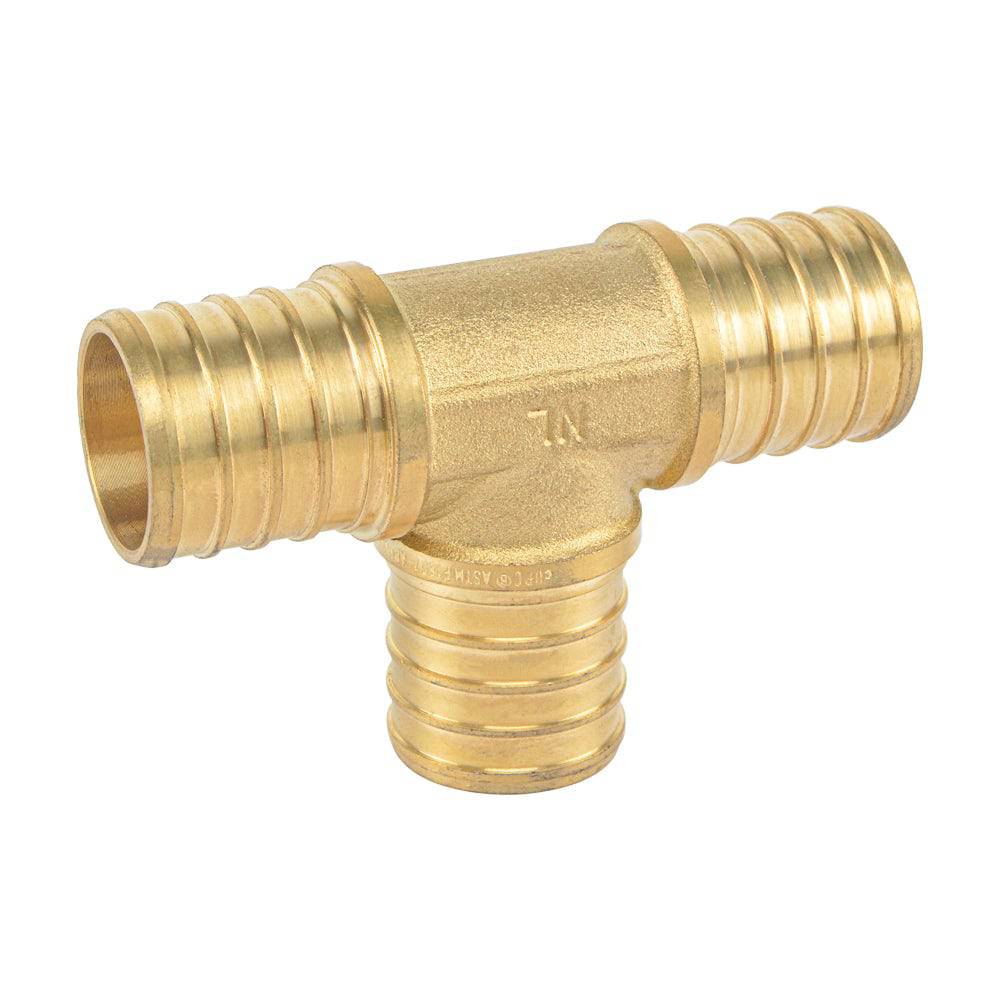 HYDRO MSATER Lead Free Brass PEX Reducing Tee Crimp Fitting Pex Fitting - watertech plumbing supply