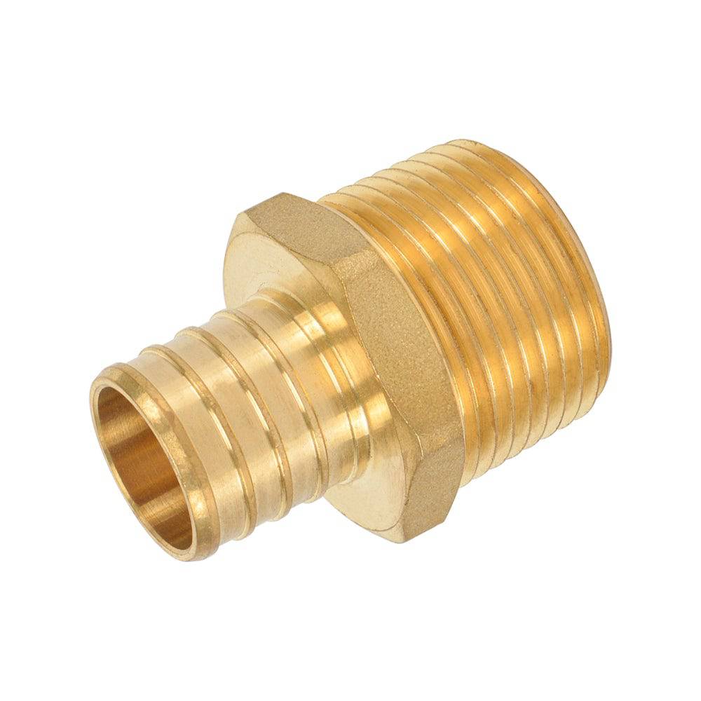 HYDRO MSATER Lead Free Brass Male Adapter NSF Certified Pex Fitting, PEX x MNPT Connection - watertech plumbing supply