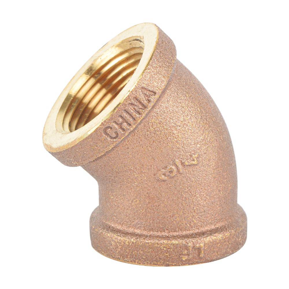 Brass 45 Elbow Fitting, Lead Free Brass - watertech plumbing supply