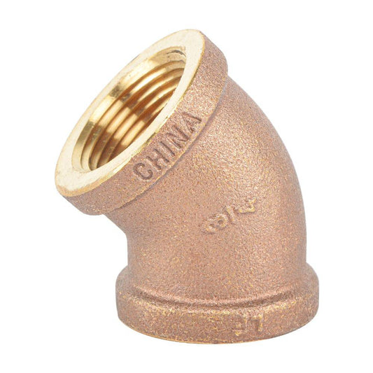 Brass 45 Elbow Fitting, Lead Free Brass - watertech plumbing supply
