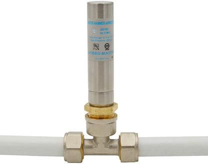 HYDRO MASTER Water Hammer Arrestor,Lead Free brass, 1/2"MNPT - watertech plumbing supply