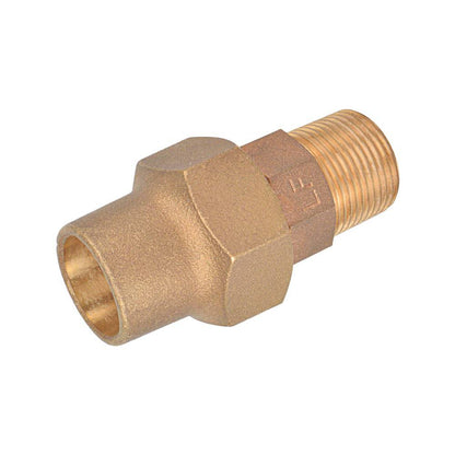 Lead Free Bronze 1" - 2" M.I.P. Coupling Flare Fittings - watertech plumbing supply