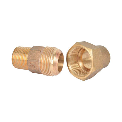 Lead Free Bronze 1" - 2" M.I.P. Coupling Flare Fittings - watertech plumbing supply