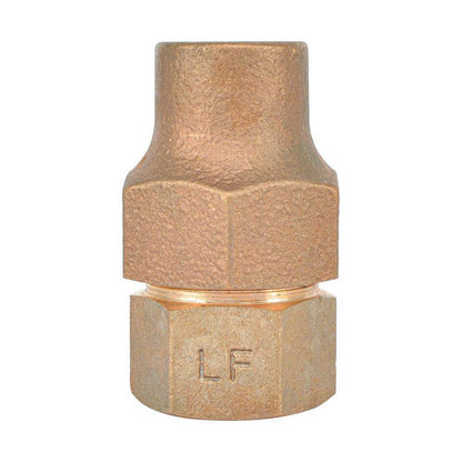 1" - 2" Lead Free Bronze F.I.P. Coupling Flare Fittings - watertech plumbing supply