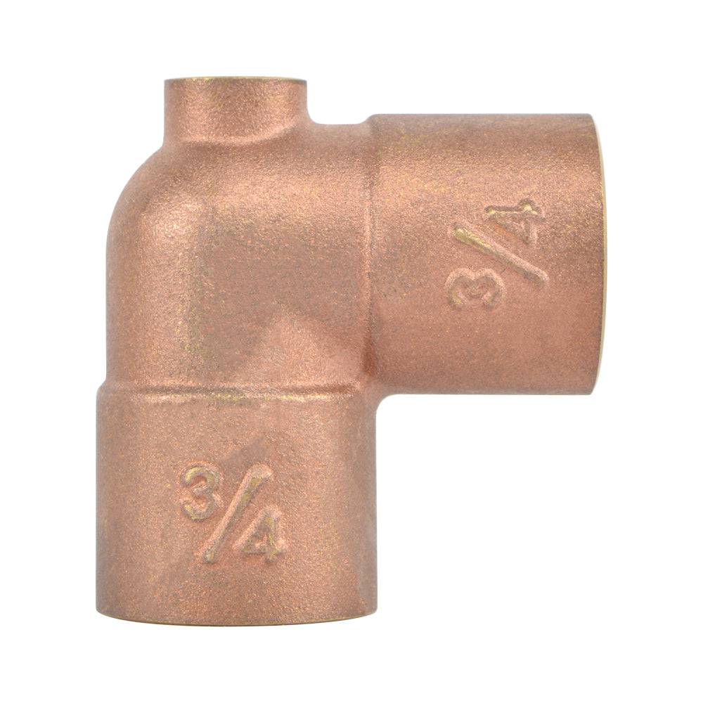 90 Degree Brass Baseboard Tee - watertech plumbing supply