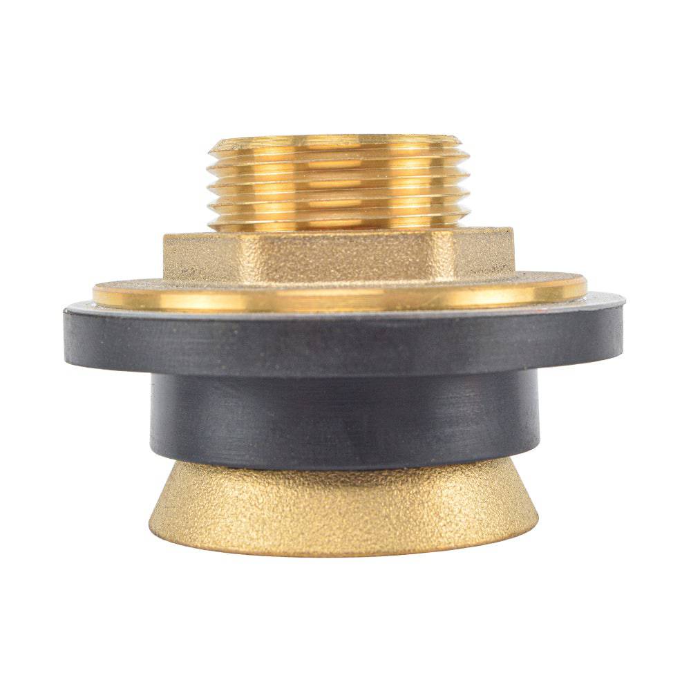 HYDRO MASTER Brass Closet Spud, Brass Urinal Spud, 1-1/2 Inch x 1-1/2 Inch - watertech plumbing supply
