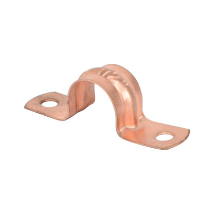 Copper Plated Two-Hole Pipe Strap - watertech plumbing supply