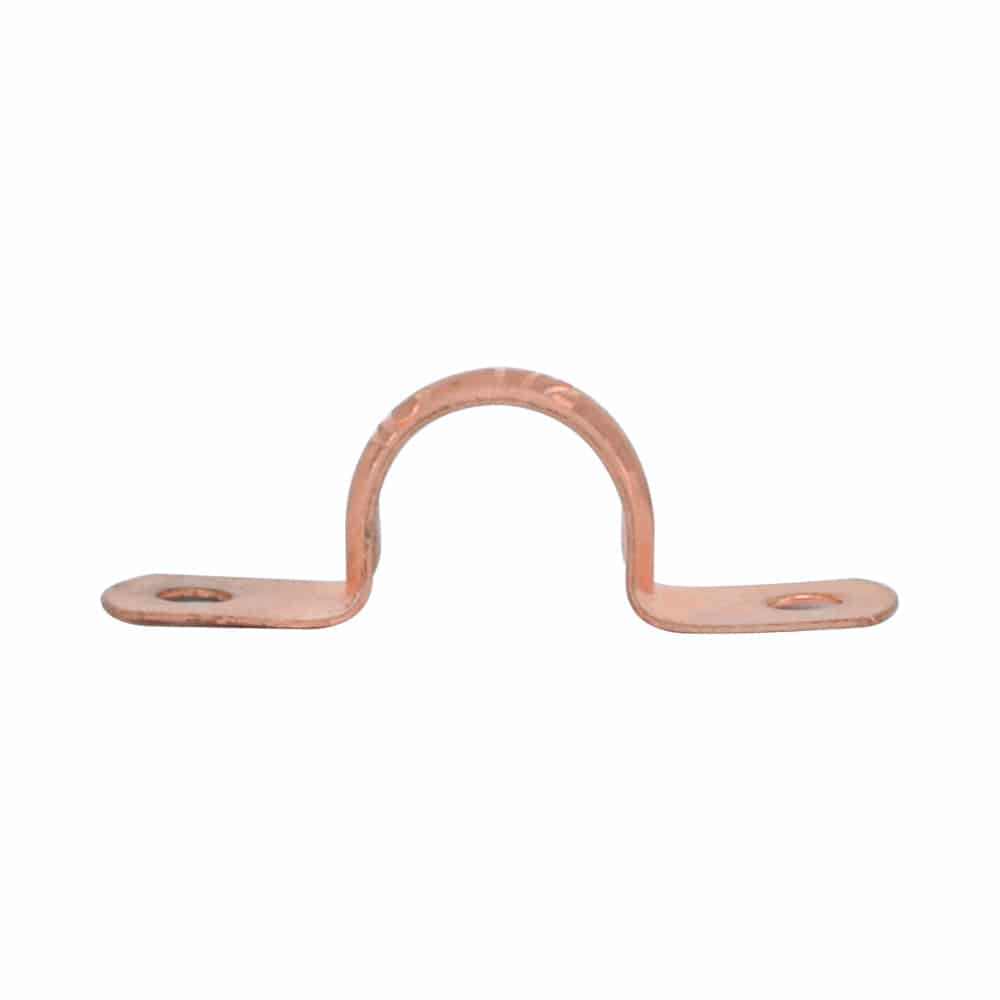 Copper Plated Two-Hole Pipe Strap - watertech plumbing supply