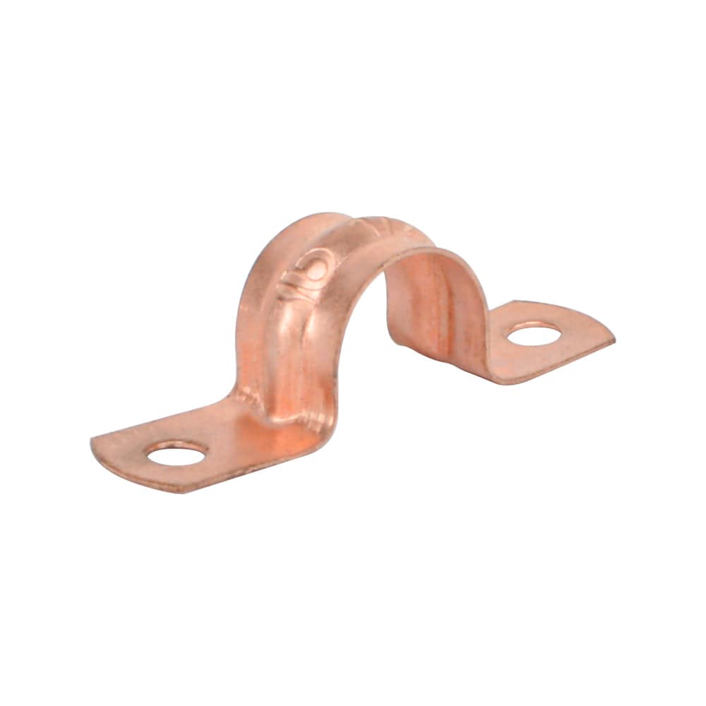 Copper Plated Two-Hole Pipe Strap - watertech plumbing supply