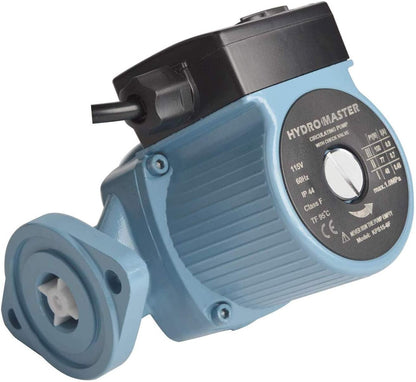 HYDRO MASTER 3/4" NPT Hot Water Circulator Pump with 3-Speed Control for Water Heater System (US standard Plug Included) and Full Size rubber gaskets. - watertech plumbing supply