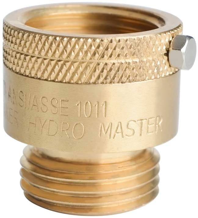 HYDRO MASTER Vacuum Breaker Valve,Hose Bib Backflow Preventer, 3/4 Inch, Brass Finish - watertech plumbing supply