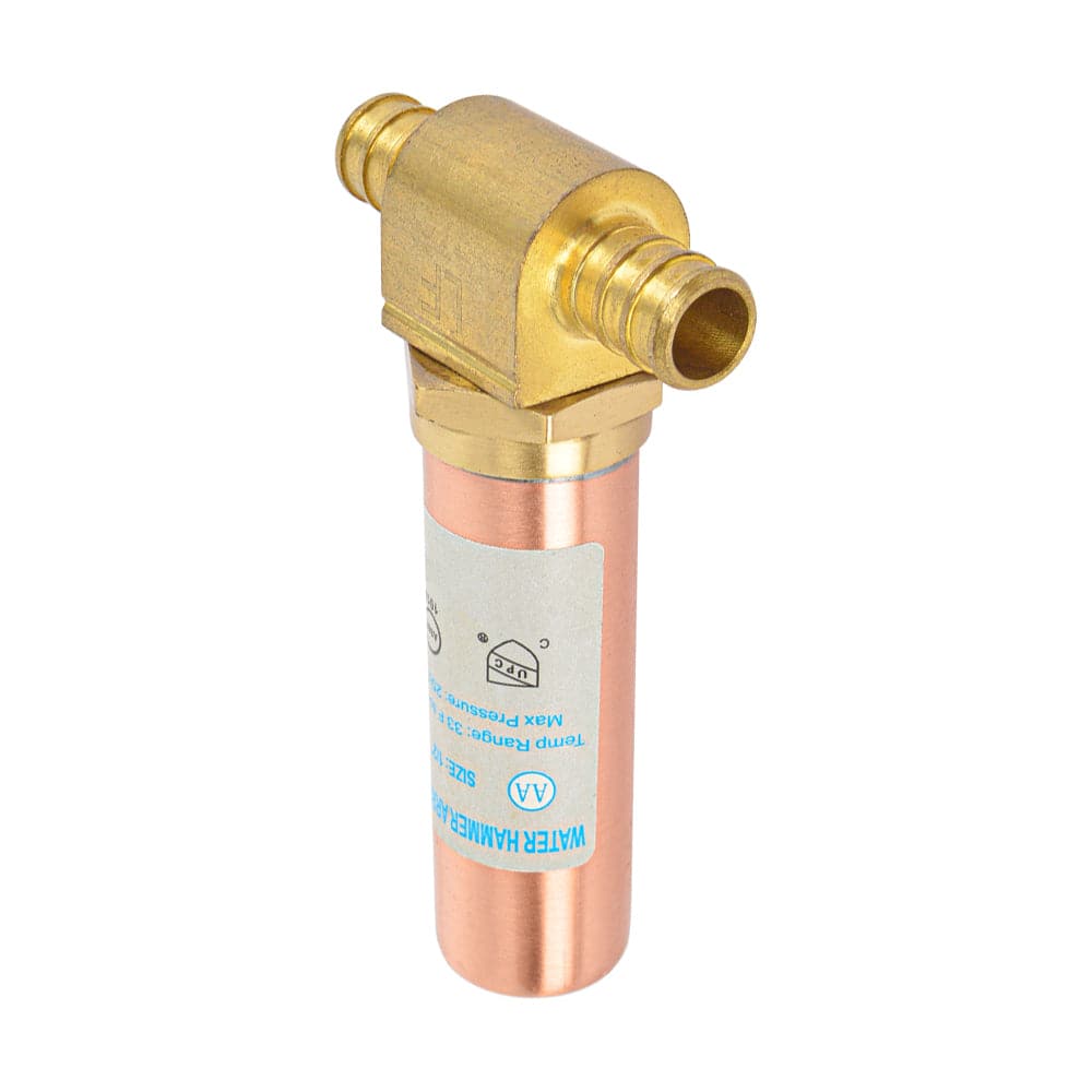 HYDRO MASTER Lead Free Brass Tee Water Hammer Arrestors with Stainless Steel Tube - watertech plumbing supply