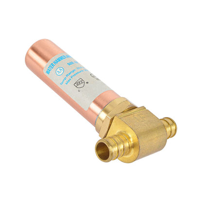 HYDRO MASTER Lead Free Brass Tee Water Hammer Arrestors with Stainless Steel Tube - watertech plumbing supply