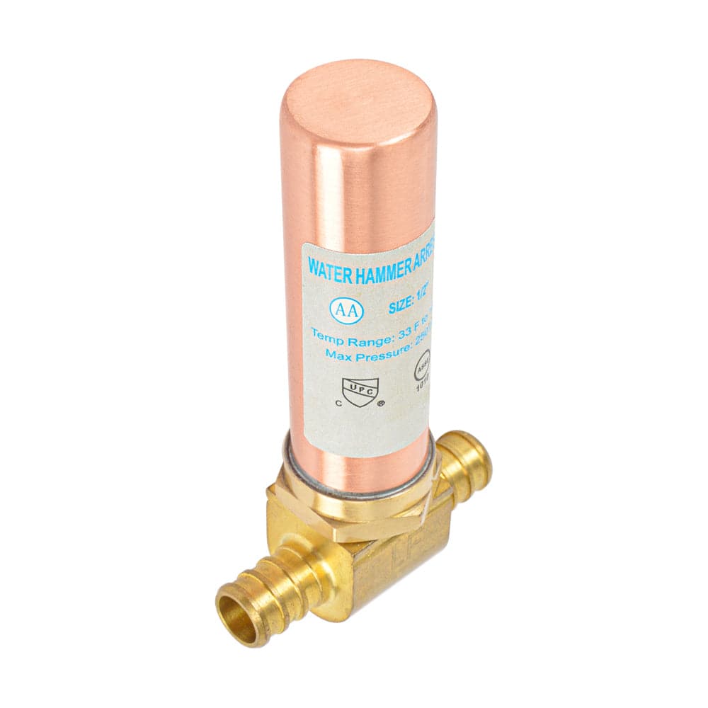 HYDRO MASTER Lead Free Brass Tee Water Hammer Arrestors with Stainless Steel Tube - watertech plumbing supply