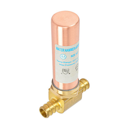 HYDRO MASTER Lead Free Brass Tee Water Hammer Arrestors with Stainless Steel Tube - watertech plumbing supply