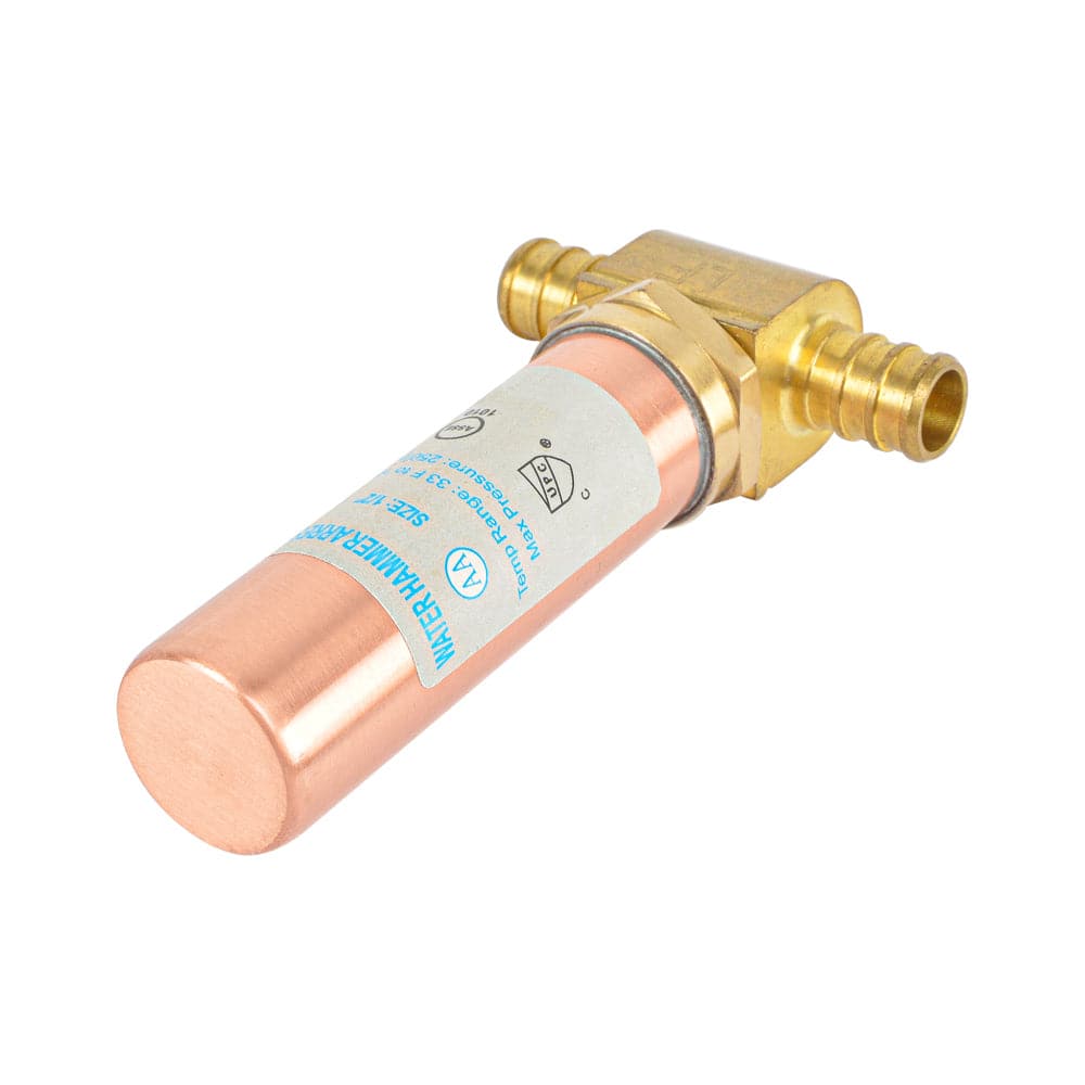 HYDRO MASTER Lead Free Brass Tee Water Hammer Arrestors with Stainless Steel Tube - watertech plumbing supply