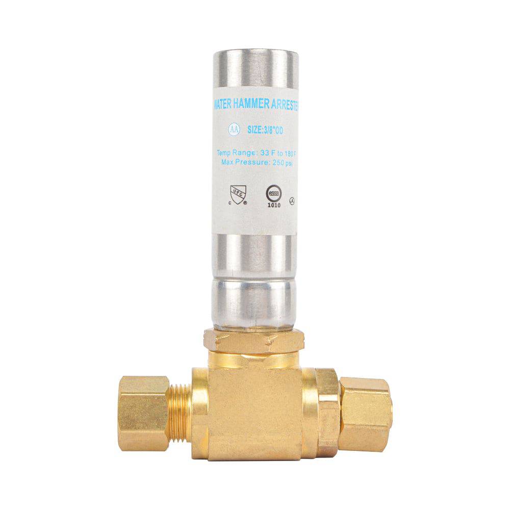 HYDRO MASTER Lead Free Brass Tee Water Hammer Arrestors with Stainless Steel Tube - watertech plumbing supply