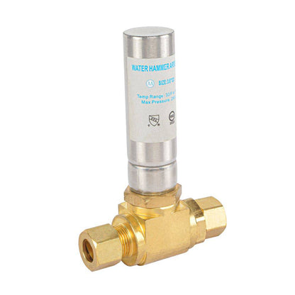 HYDRO MASTER Lead Free Brass Tee Water Hammer Arrestors with Stainless Steel Tube - watertech plumbing supply