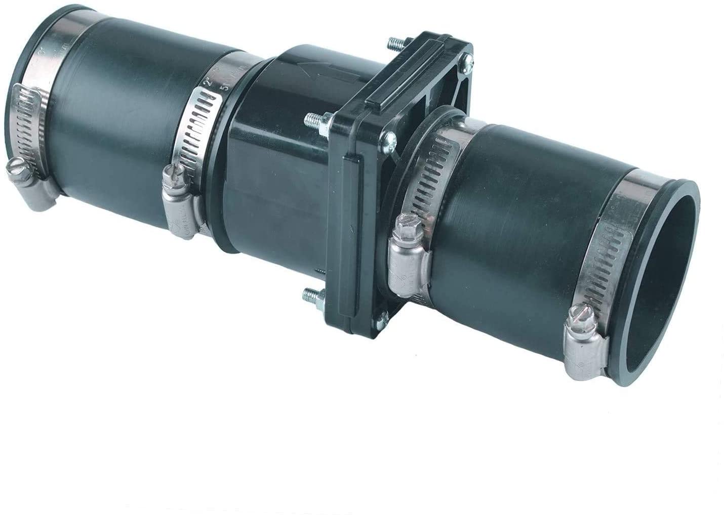 Hydro Master 2 inch Plastic Sump Pump Check Valve with Stainless Steel Clamps - watertech plumbing supply