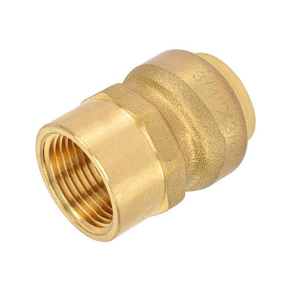 Push-Fit Adapter Brass Fitting (Push Fit x FPT) - watertech plumbing supply