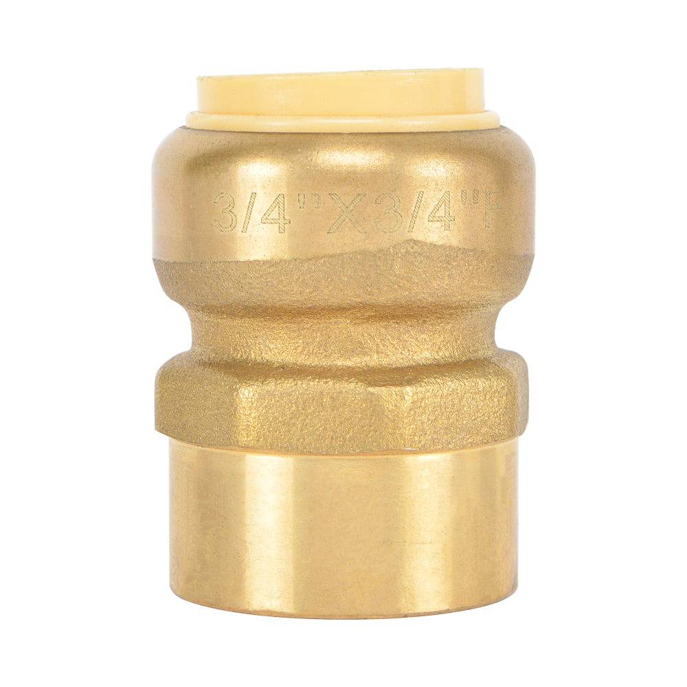 Push-Fit Adapter Brass Fitting (Push Fit x FPT) - watertech plumbing supply